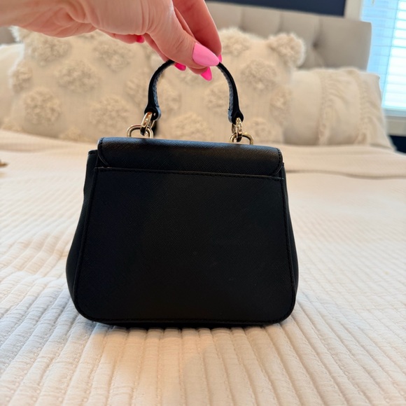 Michael Kors Black Saffiano Leather Bridgette Crossbody Mini Bag Removable Strap - Picture 7 of 14